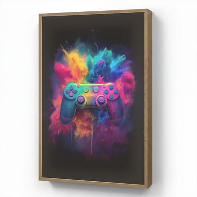 Nachtlampje 60x90 cm - Kinder lamp - Controller - Neon - Explosie - Kleurrijk - Tafellamp kinderkamer draadloos - Slaapkamer lampje - Bedlamp kinderen - Kinderlampje - Wandlamp babykamer - Nachtlampjes