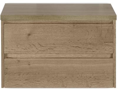 Dante Badmeubelset 80 cm - Natuur Eiken - Wastafelbovenblad