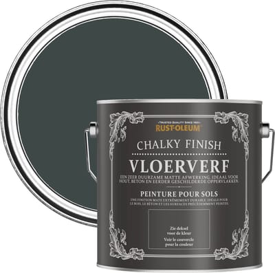 Rust-Oleum Zwart Vloerverf - Zwart Zand 2,5L