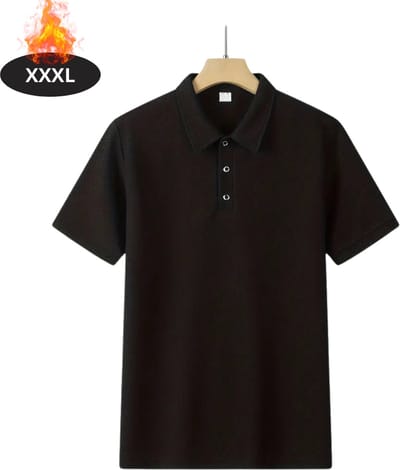Nivard Poloshirt Heren - T-Shirt Heren - Shirt - Overhemd - Polo Shirt - Zwart - XXXL