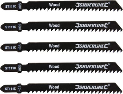 Silverline Figuurzaag bladen, 5 pk.
