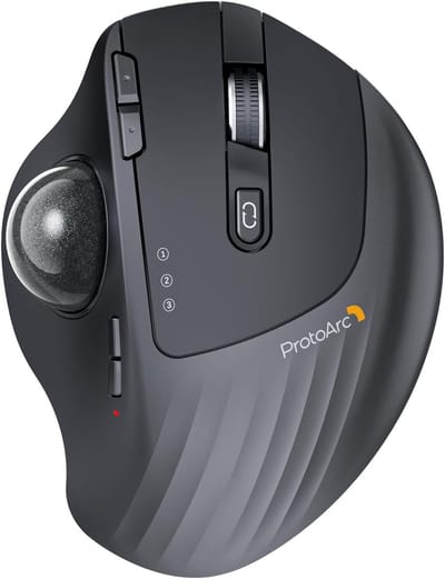 Draadloze Trackball Muis met Instelbare Hoek en 5 DPI Instellingen