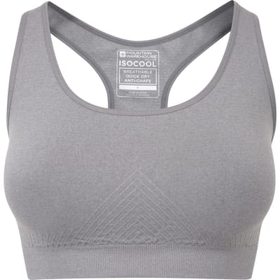 Mountain Warehouse Dames/Dames Anti-Chafe Naadloze Sportbeha (Grijs)