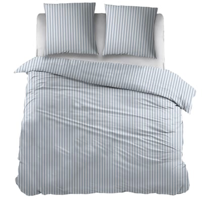 Snoozing Carine Dekbedovertrek - Tweepersoons - 200x200/220 cm - Blue