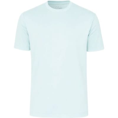 Desoto Luxury T-Shirt Uni Color Round Neck Light Air Blue / male