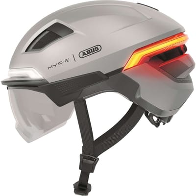 Fietshelm ABUS HYP-E BL.ACE gleam silver M - 54-58 cm - zilver - Geschikt voor gebruik op speed pedelecs - elektrische fietsen - snorfietsen - NTA-8776 715 g