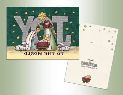 Kerstkaarten Set - Wenskaarten Kerst - Kerstgroeten Versturen - Full Colour Binnenkant - 7 x 5 inch - Multicolor
