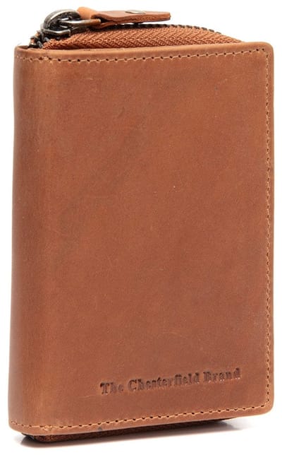 The Chesterfield Brand Leren Portemonnee Osum Wallet Cognac Bruine