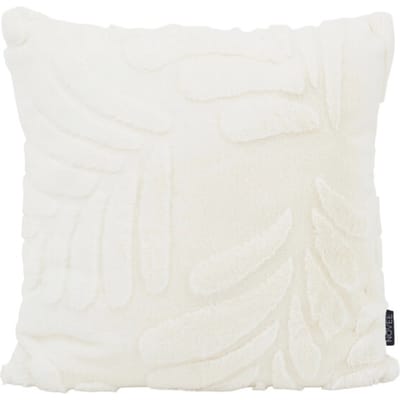 NOVÉE Furry leaves crème | 45 x 45 cm | kussenhoes | polyester