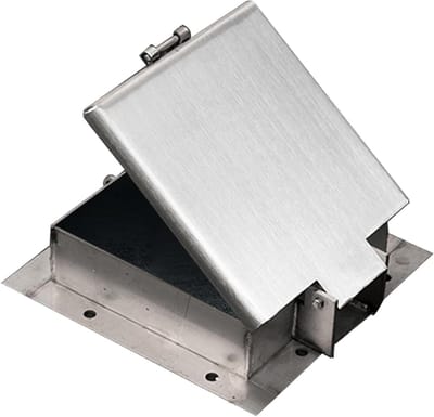 Roestvrijstalen Putdeksel - Afvoerluik Afdekking - Waterafvoer Beveiligen - Afsluitbaar Ontwerp - 20 cm - Zilver
