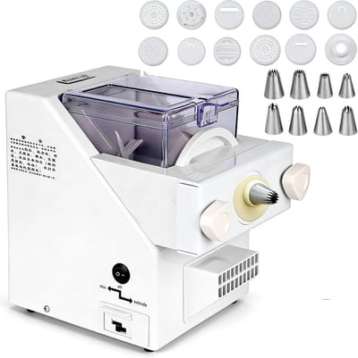 Koekjesmachine - Bakmachine Deeg - Zelf Koekjes Maken - 180W Automatisch - 34.5 x 24 x 31 cm - Wit
