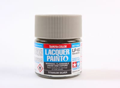 Tamiya Hobbyverf Enamel verf - LP-63 Titanium Silver - Gloss - Lacquer Paint - Verf potje - 10 ml