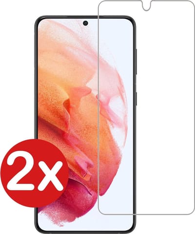 Screenprotector - 2 Stuks - Geschikt voor Samsung Galaxy S21 - Extra Sterk - Beschermglas - Gehard Glas - Tempered Glass - Screen Protector