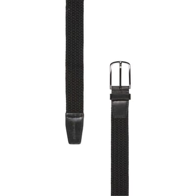 Lyle & Scott Gevlochten Riem (Jet Zwart)