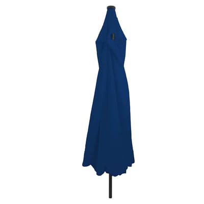 vidaXL - Tuinparasol - 395 - x - 395 - x - 245 - cm - Polyester - Rond - Azuurblauw