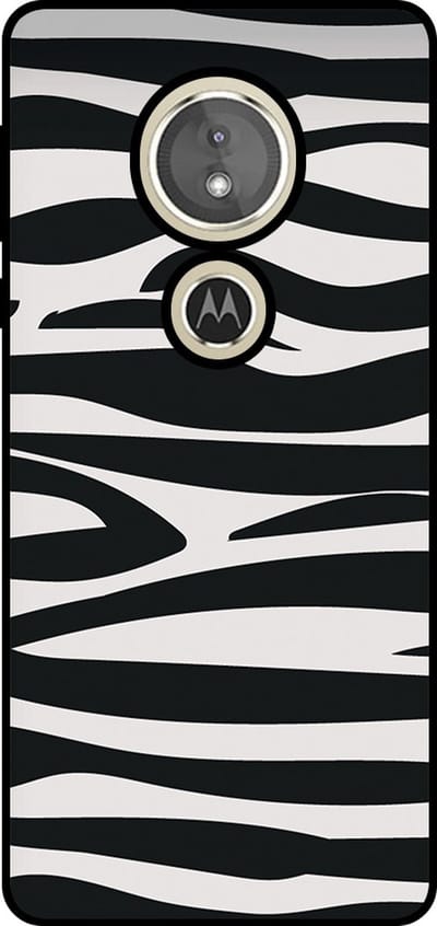 Smartphonica Telefoonhoesje Geschikt voor Motorola Moto E5 / G6 Play met zebra opdruk - TPU backcover case zebra design - Zwart Wit geschikt voor Motorola Moto E5;Motorola Moto G6 Play