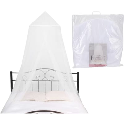 Klamboe 60x250x1000 cm -  2 Persoons - Muggennet - Polyester - Wit