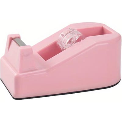 1 stuks Roze PVC Tape Dispenser met Doorzichtig Venster voor Kantoor, Huis, Knutselen Ideaal Cadeau voor Halloween, Thanksgiving, Kerstmis, Pasen, Schattige Tape Dispenser