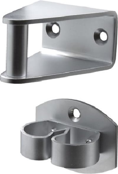Deurvastzetter - Deurklem - 70mm - Messing mat chroom - S&B - 253001.9