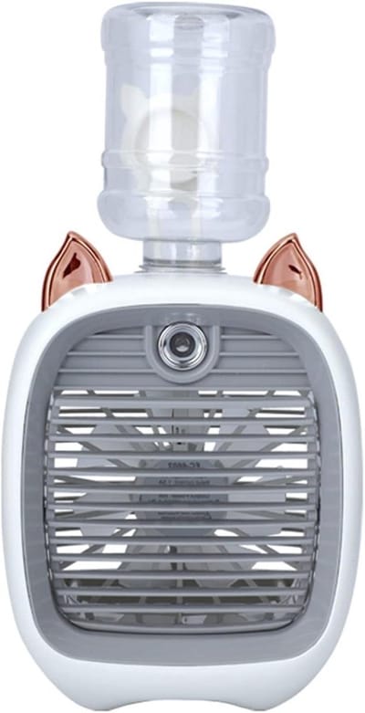 Mini Air Cooler - Persoonlijke Koeler - Snelle Koeling - Draagbaar Ontwerp - 1000 Gram - Wit