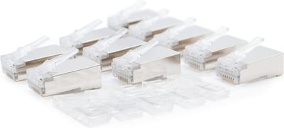BeMatik - FTP Cat.6 RJ45 mannelijke connector om aan kabel te krimpen, 10 stuks