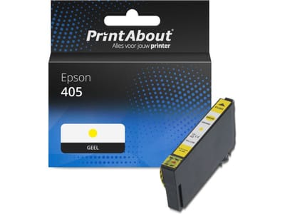 PrintAbout huismerk Inktcartridge 405 (C13T05G44010) Geel Geschikt voor Epson