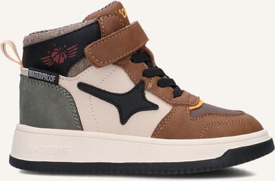 Shoesme No25w100 Sneakers Jongens - Leren Sneaker - Cognac - Maat 29