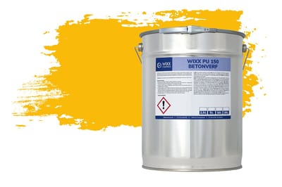 Wixx PU 150 Betonverf - 20L - RAL 1023 | Verkeersgeel
