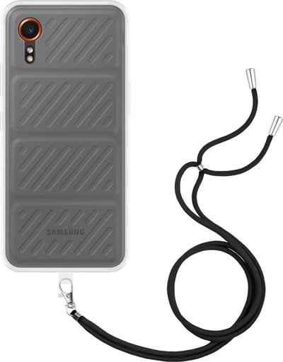 Cazy hoesje met koord geschikt voor Samsung Galaxy Xcover7 Hoesje met Koord - Flexibele Case - Transparant