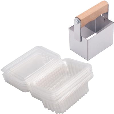 Honing Snijder - Bijenteelt Gereedschap - Honing Verwerken - Roestvrij Staal - 10 Plastic Dozen - Zilver