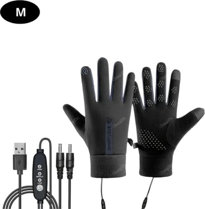 Livano Winterhandschoen - Wanten - Gloves - Touchscreen Handschoenen - Handschoenen Winter - Zwart - Maat M