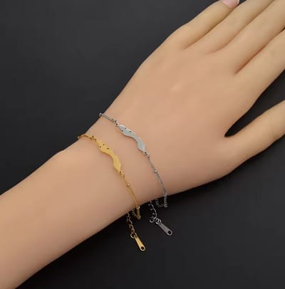 Curacao Armband - Kleur: Zilver - Lengte: 18 CM - Armbandje - Korsou / Dushi Curacao - Bracelet - Island - Dutch Caribbean - Curadise - Hoge Kwaliteit - RVS / Roestvrijstaal / Stainless Steel - Verkleurt Niet - Inclusief Luxe Cadeauverpakking