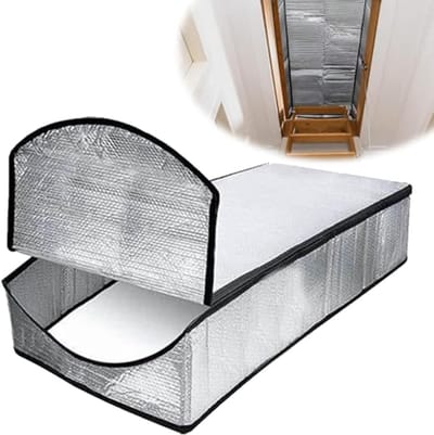 Isolatieafdekking voor Zoldertrappen met Ritssluiting - Aluminium Zoldertrap 138 x 63,5 x 28 cm