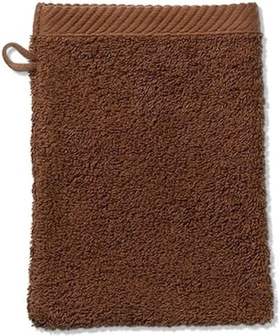 Washandje, Set van 3 Stuks, 15 x 21 cm, Nougat, Katoen - Kela | Ladessa