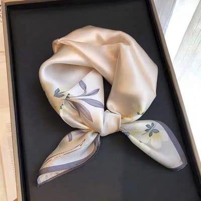 Dames Sjaal - Sjaals - Stola - Vierkante doek - Elegant Stijlvol Dames haar sjaal - Satijn zijde - Hals sjaaltje - Sjaaltje Satijn - Neksjaaltje - Omslagdoek Modesjaals - Neksjaal - Dames Halsdoek -Dame - 14305 - Hoofdafbeelding, 53*53 cm