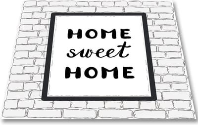 Papillon - Inductie Kookplaatbeschermer Home Sweet Home 60x60 cm - Polyester - Multicolor -
