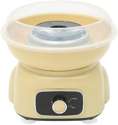 Velori Suikerspinmachine Geel Astronaut 500W - Suikerspin Maker - Cotton Candy Machine - Elektrisch - Kinderfeestje - Verjaardag - Snelle Opwarmtijd 3 Seconden