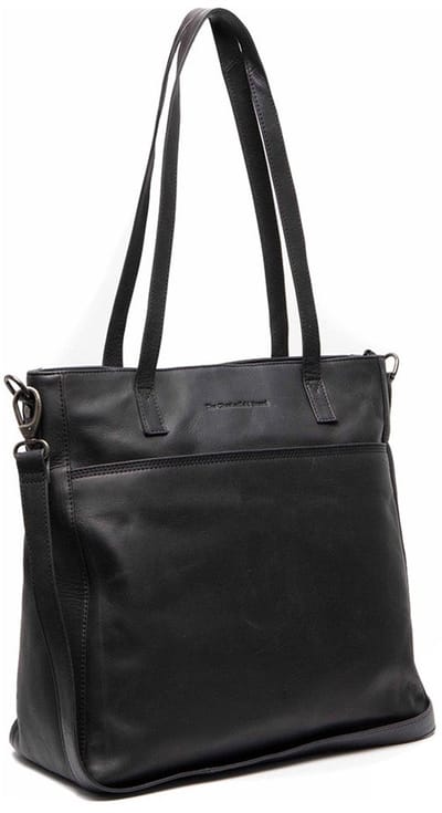 The Chesterfield Brand Mosel Waxed Pull Up Shopper - Zwart