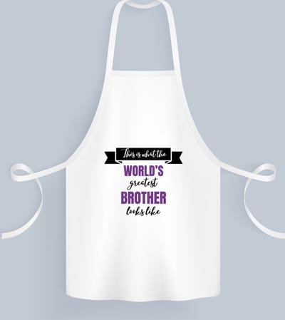 Akyol - greatest brother looks like Keukenschort - Broer - beste broer - verjaardagscadeau - verjaardag - cadeau voor broer - cadeau - kado - geschenk - gift - broer artikelen - 82 bij 71 cm