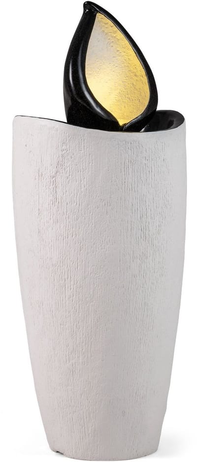 Waterornament - Voor buiten - Tuin - Waterfontein - Waterval Ontwerp - Kamerfontein - Tuindecoratie - Wit / Zwart