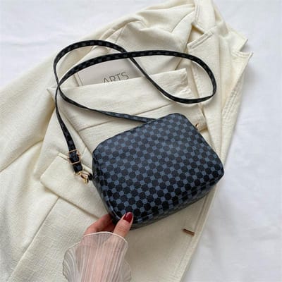 Niche Eenvoudige Tas voor Vrouwen Nieuwe Trendy Eenvoudige Casual Schoudertas Modieuze Moeder Tas Schuin Kleine Vierkante Tas gray