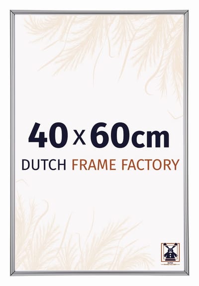 Fotolijst 40x60 cm - Kunststof - Zilver Hoogglans - Angers