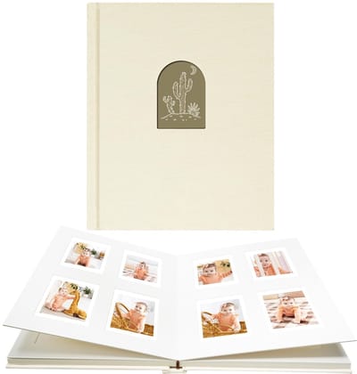 Dailygoody - Polaroid Foto Album - 104 Compartimenten - Perfect voor Instax Mini - Beige - Geschikt voor Polaroid Snap en Zip - Handig voor Foto's