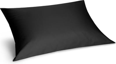 Yumeko kussensloop katoensatijn antraciet 70x90 - Bio, eco & fairtrade - 1 stuk