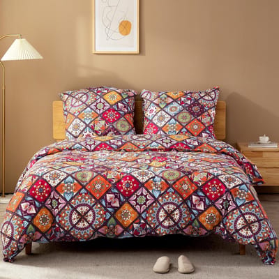 Famanu – Dekbedovertrekset 220 x 240 cm katoen bohemen paisley