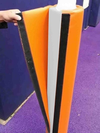 Paalbekleding Bescherming - Paalhoes Kolomvulling - Veiligheid Verbeteren - Aanpasbare Pasvorm - 180 cm Hoog - Zwart