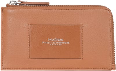 Maître Ellern Kredietkaart etui RFID-bescherming Leer 13 cm - 4 Sleuven - cognac