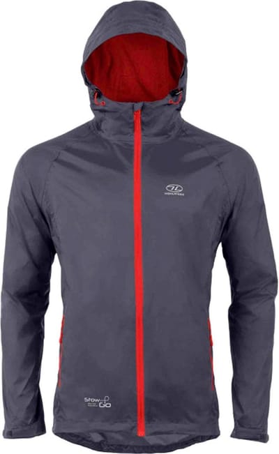 Highlander regenjas Stow & Go Packaway met opbergzakje - Antraciet