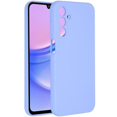 Accezz Hoesje - Geschikt voor Samsung Galaxy A15 (4G) / A15 (5G) - Liquid Silicone Backcover - Paars