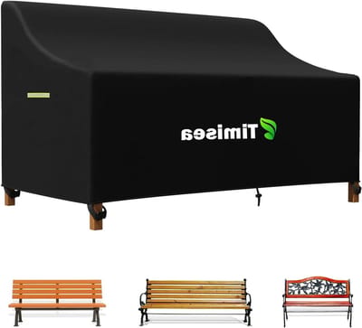 SnelShoppen - Tuinbankhoes 165 x 67 x 65/91 cm, Waterdicht, Winddicht, UV-bestendig, 600D Oxford-weefsel, met Trekkoord en Gespen, Universeel voor Tui